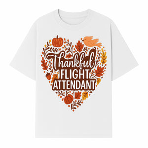 Thankful Flight Attendant Fall Thanksgiving Heart Art Print, Autumn Decor, Airline Crew Gift, Nature-Inspired Wall Art, Seasonal Home Decor - T-shirt 1758254679217.jpg