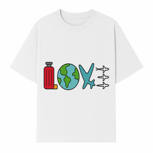 Travel Themed Love Design with Suitcase, Globe, Airplane, and Planes - Perfect for Adventurers and Wanderlust Gifts - T-shirt 1758254680318.jpg
