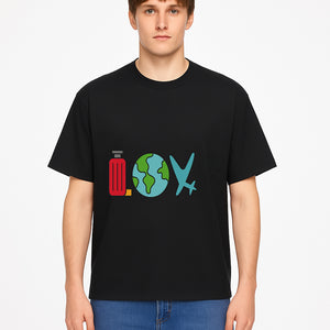 Travel Themed Love Design with Suitcase, Globe, Airplane, and Planes - Perfect for Adventurers and Wanderlust Gifts - T-shirt 1758254681517.jpg