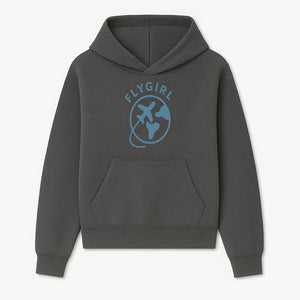 Flygirl Airplane and World Travel Graphic Tee for Women, Aviation Lover Gift, Trendy Travel Shirt, Adventure Apparel - Hoodie 1758254691374.jpg