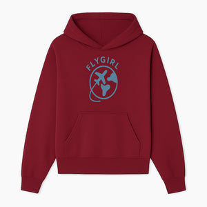 Flygirl Airplane and World Travel Graphic Tee for Women, Aviation Lover Gift, Trendy Travel Shirt, Adventure Apparel - Hoodie 1758254692150.jpg