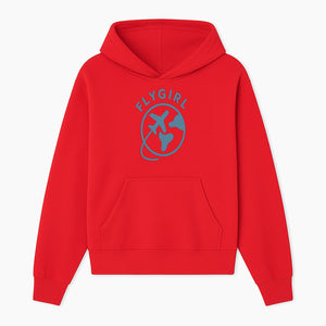 Flygirl Airplane and World Travel Graphic Tee for Women, Aviation Lover Gift, Trendy Travel Shirt, Adventure Apparel - Hoodie 1758254692496.jpg