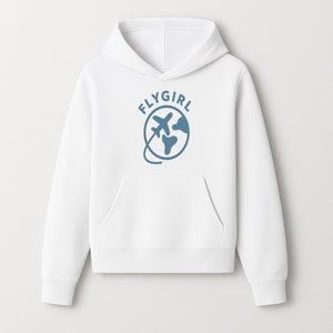 Flygirl Airplane and World Travel Graphic Tee for Women, Aviation Lover Gift, Trendy Travel Shirt, Adventure Apparel - Hoodie 1758254692862.jpg