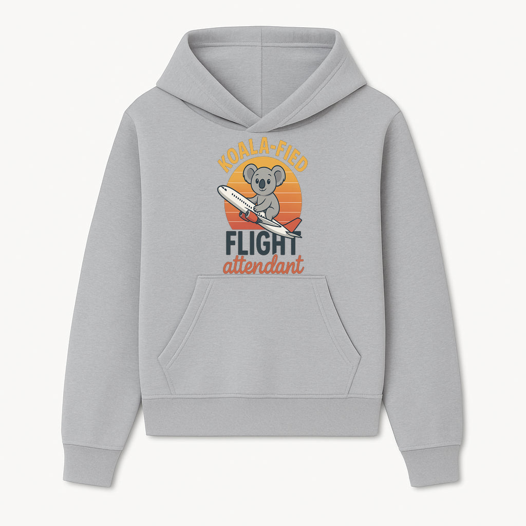Koala-Fied Flight Attendant T-Shirt | Cute Koala Air Travel Graphic Tee | Fun Animal Pilot Gift for Travel Lovers - Hoodie 1758254701225.jpg