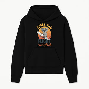 Koala-Fied Flight Attendant T-Shirt | Cute Koala Air Travel Graphic Tee | Fun Animal Pilot Gift for Travel Lovers - Hoodie 1758254701402.jpg