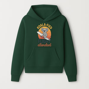 Koala-Fied Flight Attendant T-Shirt | Cute Koala Air Travel Graphic Tee | Fun Animal Pilot Gift for Travel Lovers - Hoodie 1758254701713.jpg