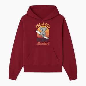 Koala-Fied Flight Attendant T-Shirt | Cute Koala Air Travel Graphic Tee | Fun Animal Pilot Gift for Travel Lovers - Hoodie 1758254702390.jpg
