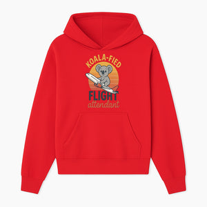 Koala-Fied Flight Attendant T-Shirt | Cute Koala Air Travel Graphic Tee | Fun Animal Pilot Gift for Travel Lovers - Hoodie 1758254702674.jpg
