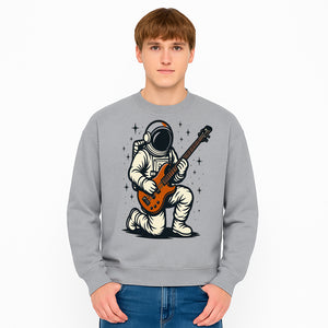 Space Musician T-Shirt Design - Astronaut Playing Guitar Retro Graphic Tee - Sweatshirt 1758273099684.jpg