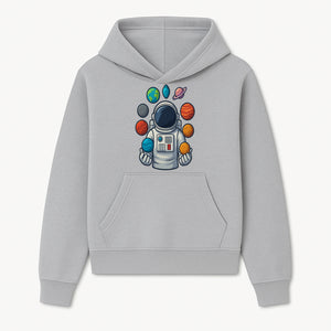 Astronaut Planet Art Print | Space Theme Poster | Galaxy Universe Wall Decor | Cosmic Design For Kids Room or Office - Hoodie 1758273099837.jpg