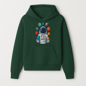 Astronaut Planet Art Print | Space Theme Poster | Galaxy Universe Wall Decor | Cosmic Design For Kids Room or Office - Hoodie 1758273100242.jpg
