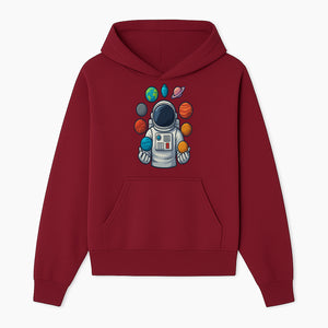 Astronaut Planet Art Print | Space Theme Poster | Galaxy Universe Wall Decor | Cosmic Design For Kids Room or Office - Hoodie 1758273100849.jpg