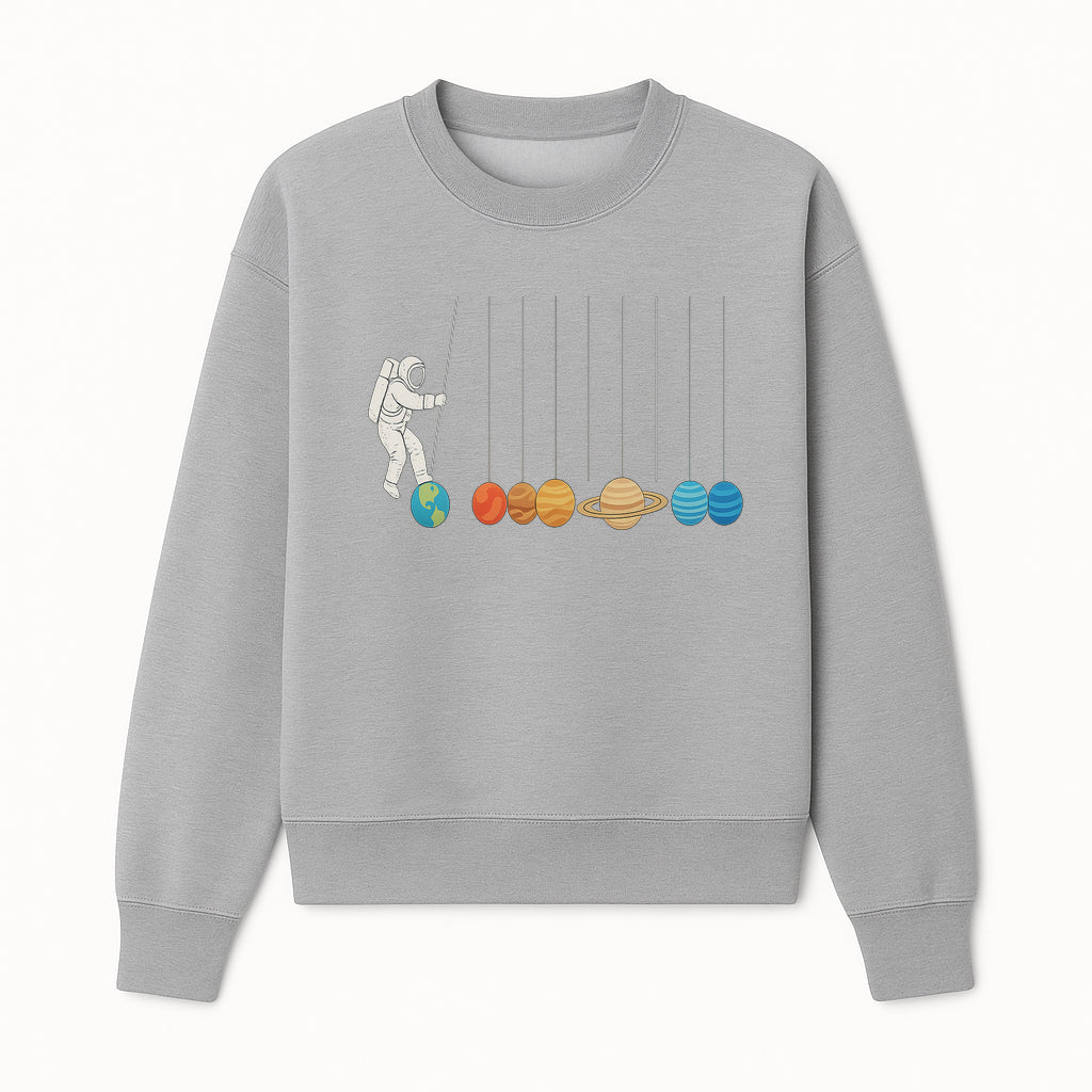 Astronaut Planet Swinging Art Print - Colorful Space Theme Decor for Kids Room, Nursery, or Educational Spaces - Sweatshirt 1758273104535.jpg