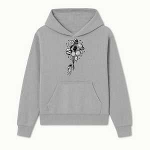 Astronaut Holding Planet Balloons Graphic T-Shirt | Space Adventure Design | Galaxy-Themed Apparel for Kids and Adults - Hoodie 1758273114248.jpg