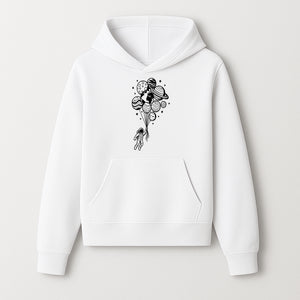 Astronaut Holding Planet Balloons Graphic T-Shirt | Space Adventure Design | Galaxy-Themed Apparel for Kids and Adults - Hoodie 1758273115349.jpg