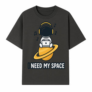 Cool Astronaut 'I Need My Space' Graphic T-Shirt with Music Theme for Space Lovers and Gamers - T-shirt 1758273124989.jpg