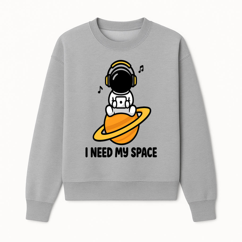 Cute Astronaut I Need My Space Graphic T-Shirt - Music Lover Gift, Space Enthusiast Apparel, Fun Retro Style Tee - Sweatshirt 1758273127019.jpg
