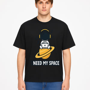 Cool Astronaut 'I Need My Space' Graphic T-Shirt with Music Theme for Space Lovers and Gamers - T-shirt 1758273127401.jpg