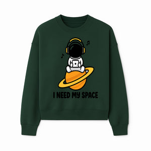 Cute Astronaut I Need My Space Graphic T-Shirt - Music Lover Gift, Space Enthusiast Apparel, Fun Retro Style Tee - Sweatshirt 1758273127454.jpg