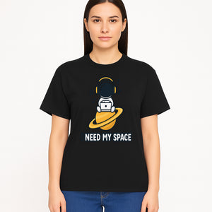 Cool Astronaut 'I Need My Space' Graphic T-Shirt with Music Theme for Space Lovers and Gamers - T-shirt 1758273127519.jpg