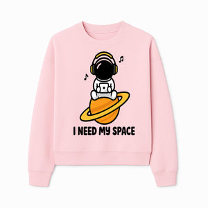 Cute Astronaut I Need My Space Graphic T-Shirt - Music Lover Gift, Space Enthusiast Apparel, Fun Retro Style Tee - Sweatshirt 1758273127854.jpg