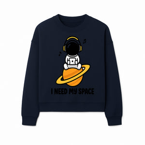 Cute Astronaut I Need My Space Graphic T-Shirt - Music Lover Gift, Space Enthusiast Apparel, Fun Retro Style Tee - Sweatshirt 1758273128130.jpg