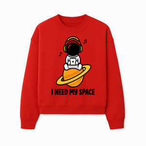 Cute Astronaut I Need My Space Graphic T-Shirt - Music Lover Gift, Space Enthusiast Apparel, Fun Retro Style Tee - Sweatshirt 1758273128269.jpg