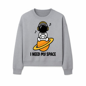 Cute Astronaut I Need My Space Graphic T-Shirt - Music Lover Gift, Space Enthusiast Apparel, Fun Retro Style Tee - Sweatshirt 1758273128433.jpg