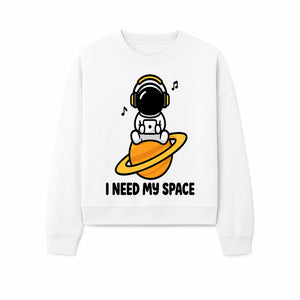 Cute Astronaut I Need My Space Graphic T-Shirt - Music Lover Gift, Space Enthusiast Apparel, Fun Retro Style Tee - Sweatshirt 1758273128576.jpg