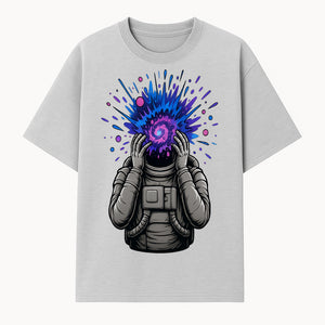 Cosmic Explosion Astronaut Art Print | Psychedelic Space Themed Wall Decor | Unique Sci-Fi Illustration - T-shirt 1758273133144.jpg