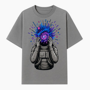 Cosmic Explosion Astronaut Art Print | Psychedelic Space Themed Wall Decor | Unique Sci-Fi Illustration - T-shirt 1758273133732.jpg