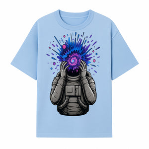 Cosmic Explosion Astronaut Art Print | Psychedelic Space Themed Wall Decor | Unique Sci-Fi Illustration - T-shirt 1758273133905.jpg