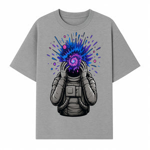 Cosmic Explosion Astronaut Art Print | Psychedelic Space Themed Wall Decor | Unique Sci-Fi Illustration - T-shirt 1758273134654.jpg