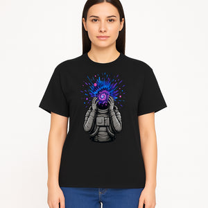 Cosmic Explosion Astronaut Art Print | Psychedelic Space Themed Wall Decor | Unique Sci-Fi Illustration - T-shirt 1758273136100.jpg