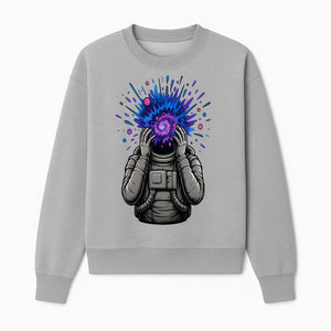 Cosmic Explosion Astronaut Art Print | Psychedelic Space Themed Wall Decor | Unique Sci-Fi Illustration - Sweatshirt 1758273136245.jpg