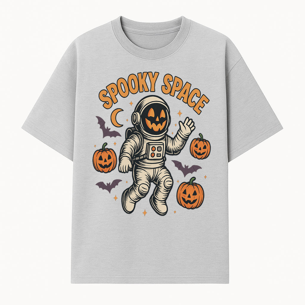 Halloween Astronaut Art Print - Spooky Space Pumpkin & Bat Design for Unique Fall Home Decor - T-shirt 1758273136390.jpg