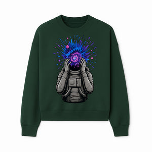 Cosmic Explosion Astronaut Art Print | Psychedelic Space Themed Wall Decor | Unique Sci-Fi Illustration - Sweatshirt 1758273136677.jpg