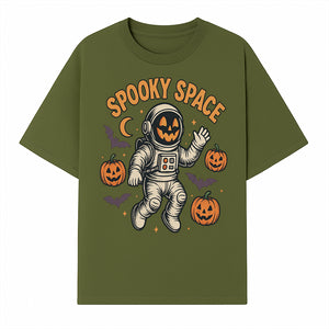 Halloween Astronaut Art Print - Spooky Space Pumpkin & Bat Design for Unique Fall Home Decor - T-shirt 1758273136819.jpg
