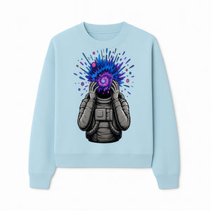 Cosmic Explosion Astronaut Art Print | Psychedelic Space Themed Wall Decor | Unique Sci-Fi Illustration - Sweatshirt 1758273137002.jpg