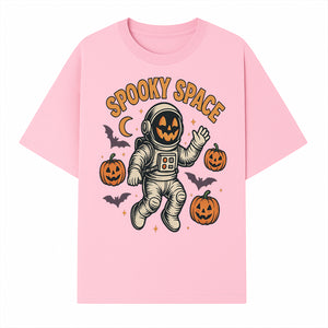 Halloween Astronaut Art Print - Spooky Space Pumpkin & Bat Design for Unique Fall Home Decor - T-shirt 1758273137315.jpg