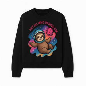 Space Sloth T-Shirt - Not All Who Wander Are Lost, Cute Astronaut Sloth Graphic Tee, Adventure Lover Gift - Sweatshirt 1758273138874.jpg