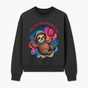 Space Sloth T-Shirt - Not All Who Wander Are Lost, Cute Astronaut Sloth Graphic Tee, Adventure Lover Gift - Sweatshirt 1758273139030.jpg