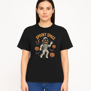 Halloween Astronaut Art Print - Spooky Space Pumpkin & Bat Design for Unique Fall Home Decor - T-shirt 1758273139308.jpg