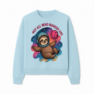 Space Sloth T-Shirt - Not All Who Wander Are Lost, Cute Astronaut Sloth Graphic Tee, Adventure Lover Gift - Sweatshirt 1758273139477.jpg