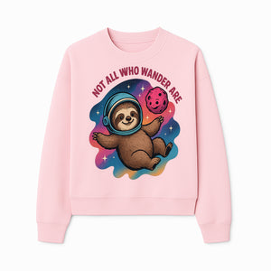 Space Sloth T-Shirt - Not All Who Wander Are Lost, Cute Astronaut Sloth Graphic Tee, Adventure Lover Gift - Sweatshirt 1758273139607.jpg