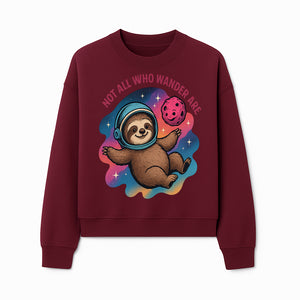 Space Sloth T-Shirt - Not All Who Wander Are Lost, Cute Astronaut Sloth Graphic Tee, Adventure Lover Gift - Sweatshirt 1758273139808.jpg