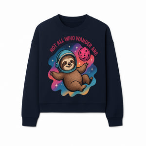 Space Sloth T-Shirt - Not All Who Wander Are Lost, Cute Astronaut Sloth Graphic Tee, Adventure Lover Gift - Sweatshirt 1758273139967.jpg