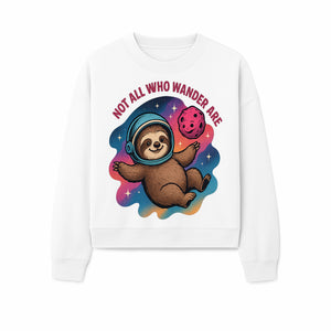 Space Sloth T-Shirt - Not All Who Wander Are Lost, Cute Astronaut Sloth Graphic Tee, Adventure Lover Gift - Sweatshirt 1758273140410.jpg