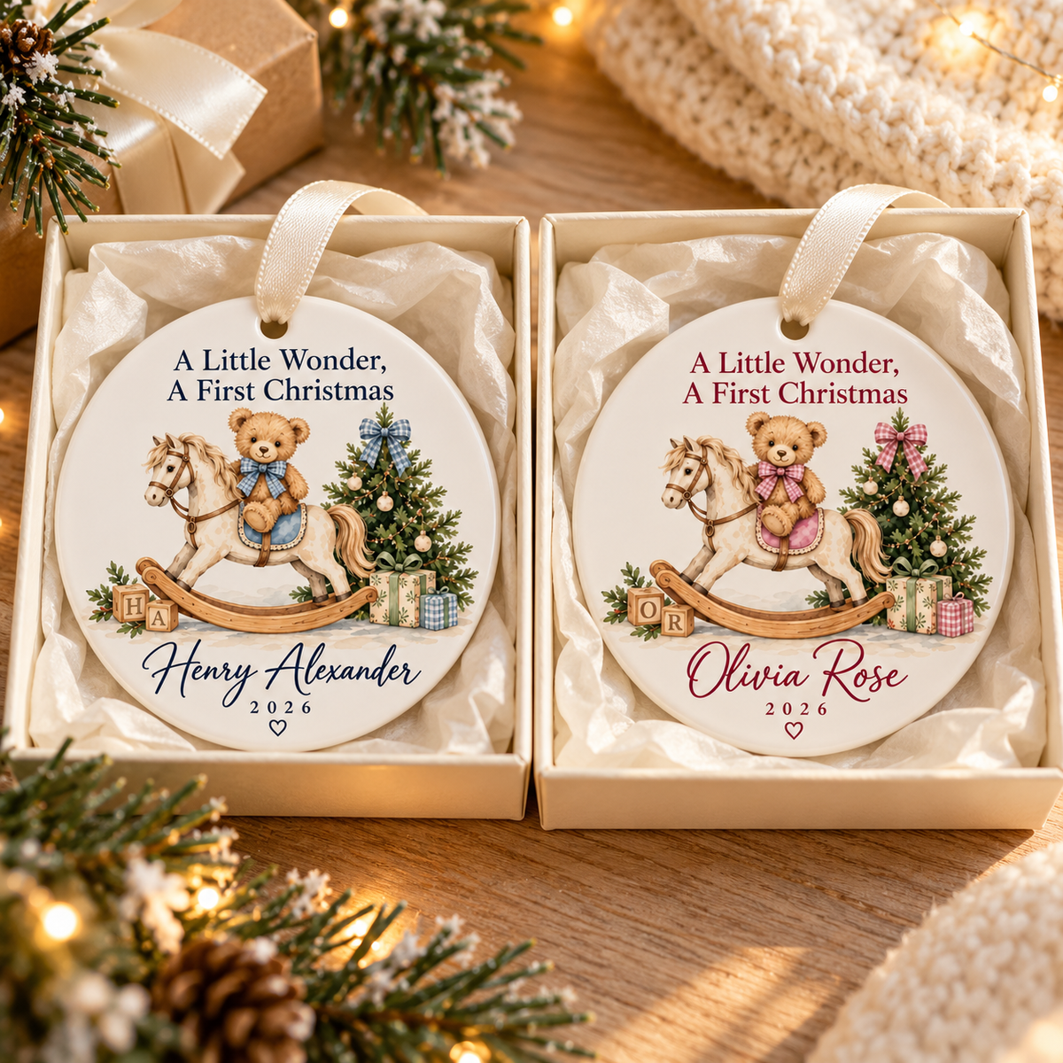 Personalized Baby’s First Christmas Ornament 2026, Rocking Horse & Teddy Bear, Custom Name Keepsake, Gift for New Parents 1758291d-d9b7-4695-8387-75722d541e53-28ae0aca-6bf3-45f1-b383-c5b7abd05d3b.png