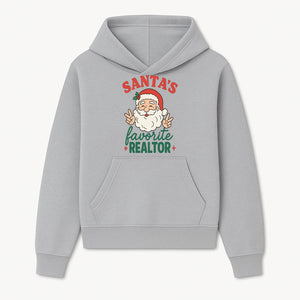 Santa's Favorite Realtor Christmas Design T-Shirt | Funny Holiday Gift for Real Estate Agents and Realtors - Hoodie 1758332975753.jpg